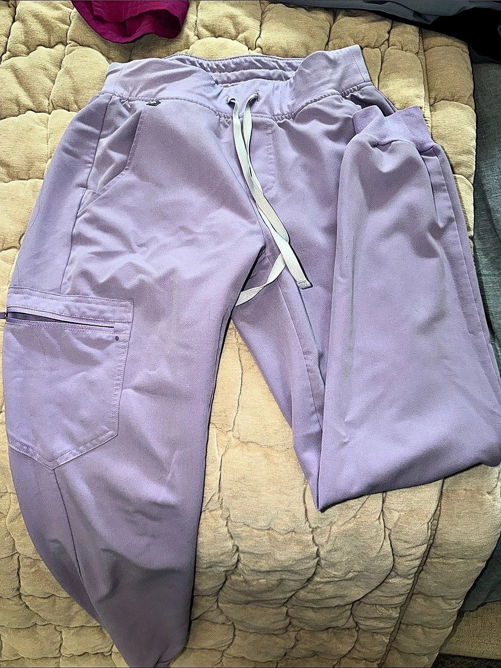 Figs Zamora Jogger Scrub Pants Lavender Dew